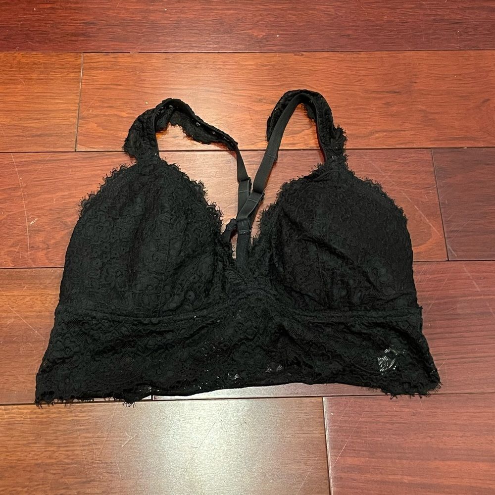 Black aerie lace bralette